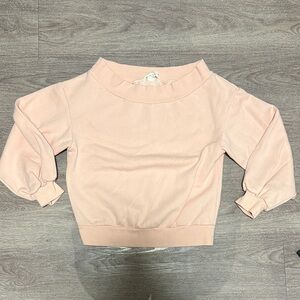 H&M Pink Off-the-Shoulder Sweater